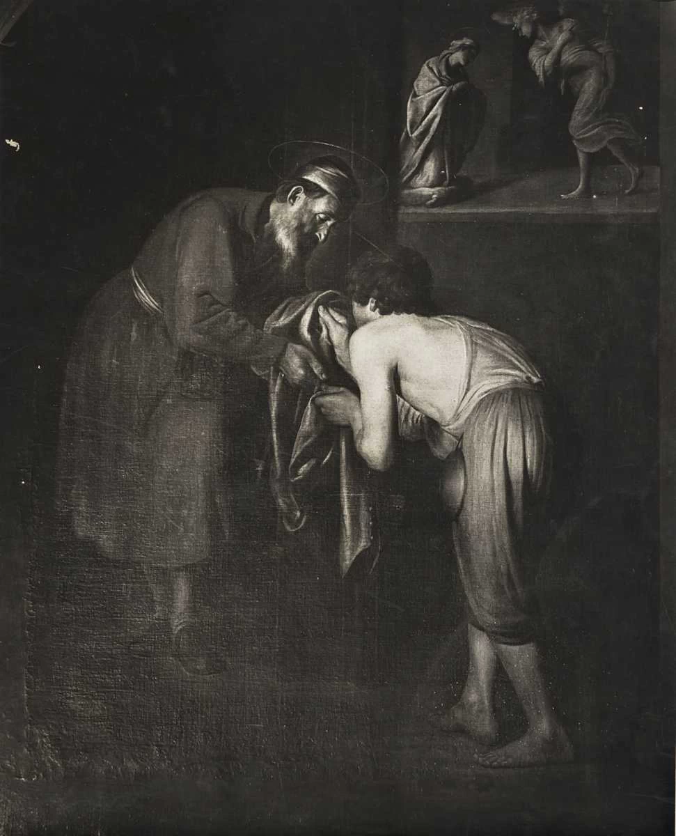 Detto Spadarino - Carità di sant'Omobone, Chiesa di S. Omobono, Roma, attribuito